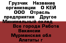 Грузчик › Название организации ­ О’КЕЙ, ООО › Отрасль предприятия ­ Другое › Минимальный оклад ­ 25 533 - Все города Работа » Вакансии   . Мурманская обл.,Апатиты г.